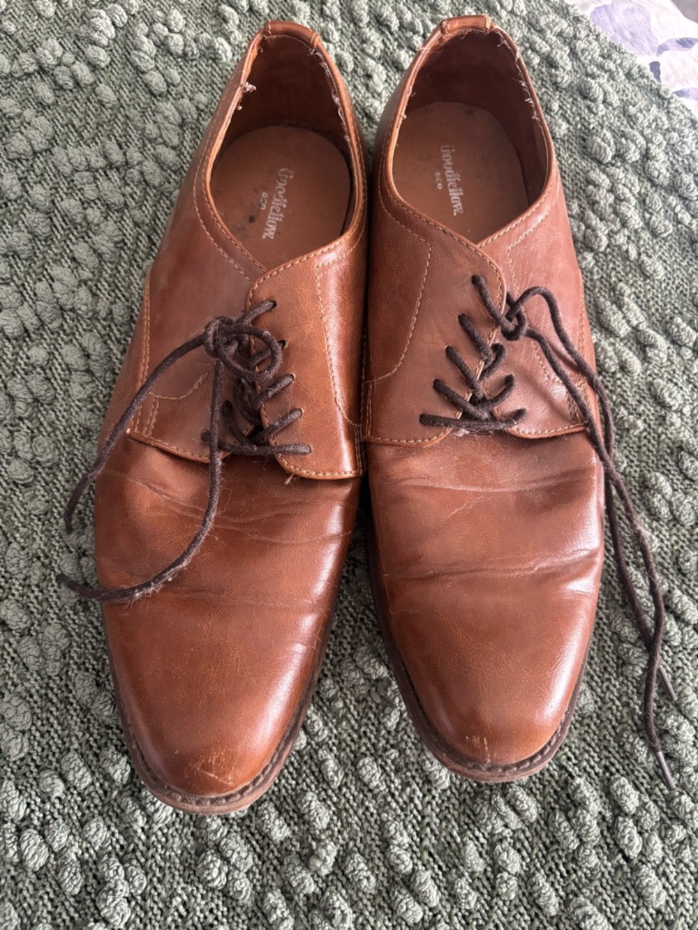 Goodfellow & Co Brown Leather Lace-Up Oxfords